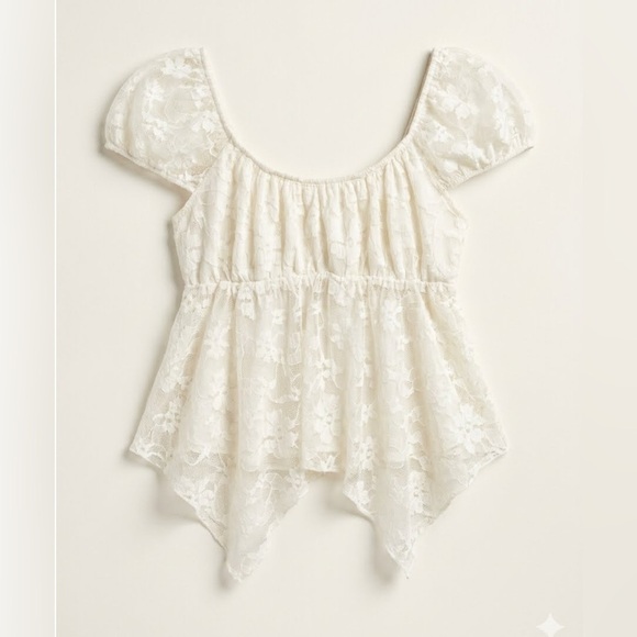 Sugarlips Tops - Fairycore/Cottagore fully laced top